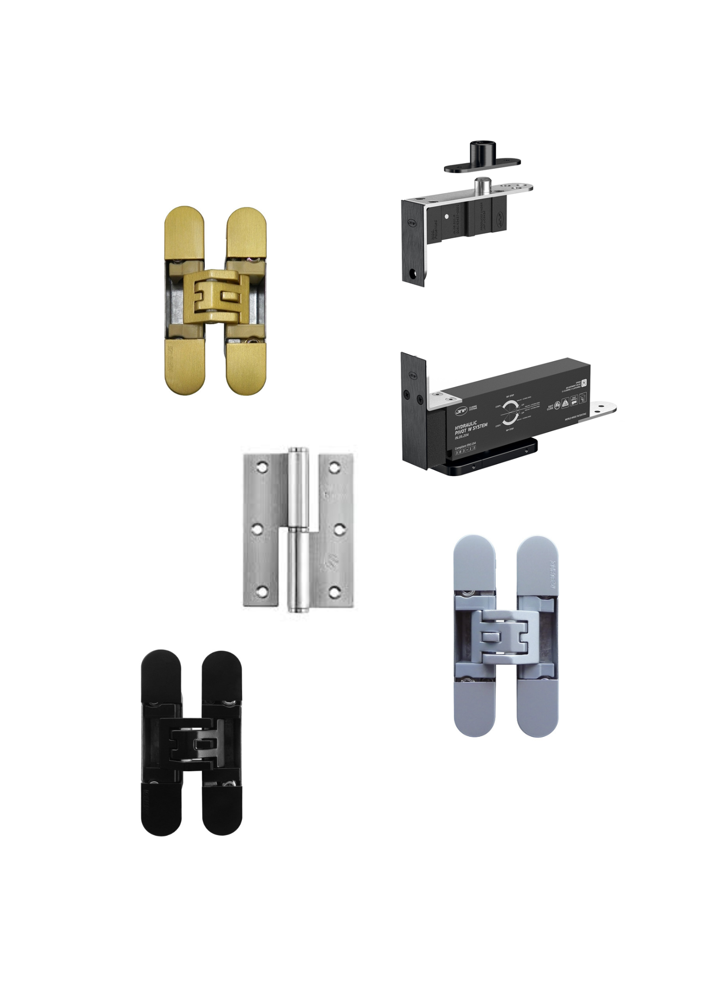 Dobradiças e Pivots