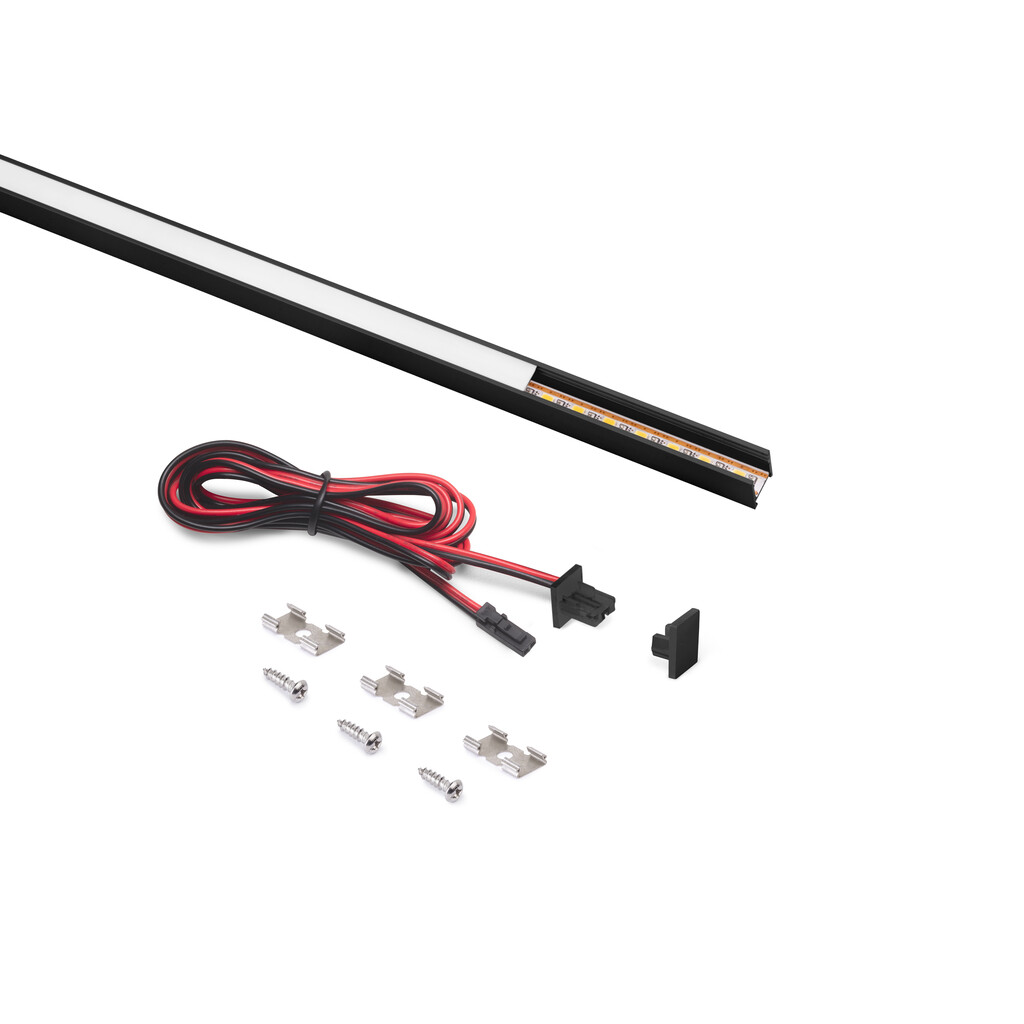 APLIQUE SUPERF PYXIS 24V 2700K 2,90M PRETO 5227367