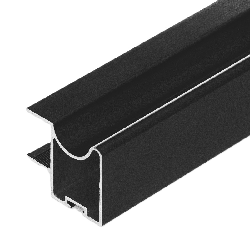 PERFIL PUXADOR ROUPEIRO SLIDE-B 879 2,6MT PRETO