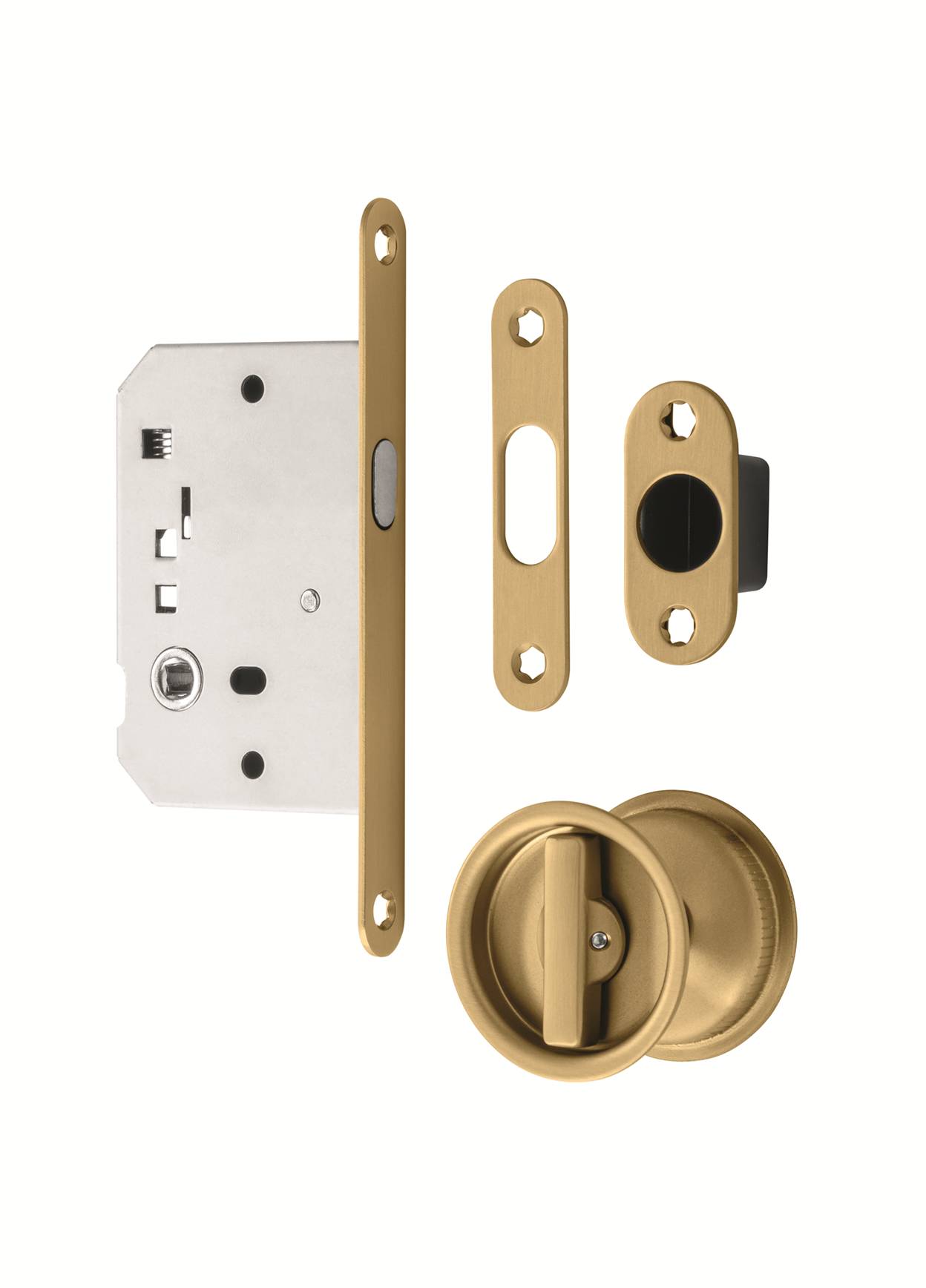 FECHADURA P/PORTA CORRER PURIST BRASS 3862-158