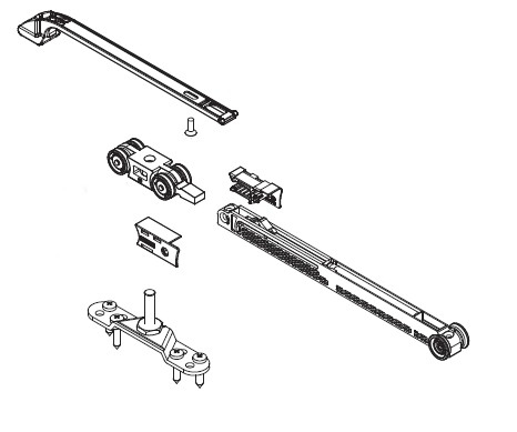 AMORTECEDOR BK 60KG 0400 / 2 ABS (0400 ABS BK)