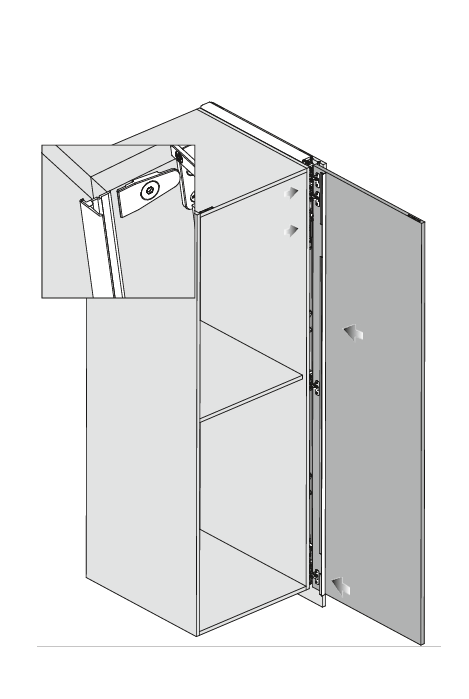 PERFIL VERTICAL GRAVITY CINZA 3000mm YE55KIT0204