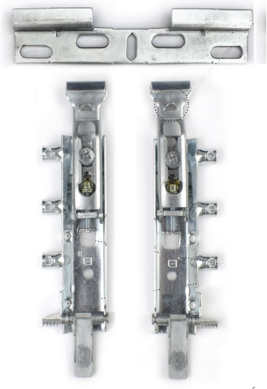 KIT GANCHOS NIVELAD. OCULTOS C/CHAPA E BLOQ. C2020