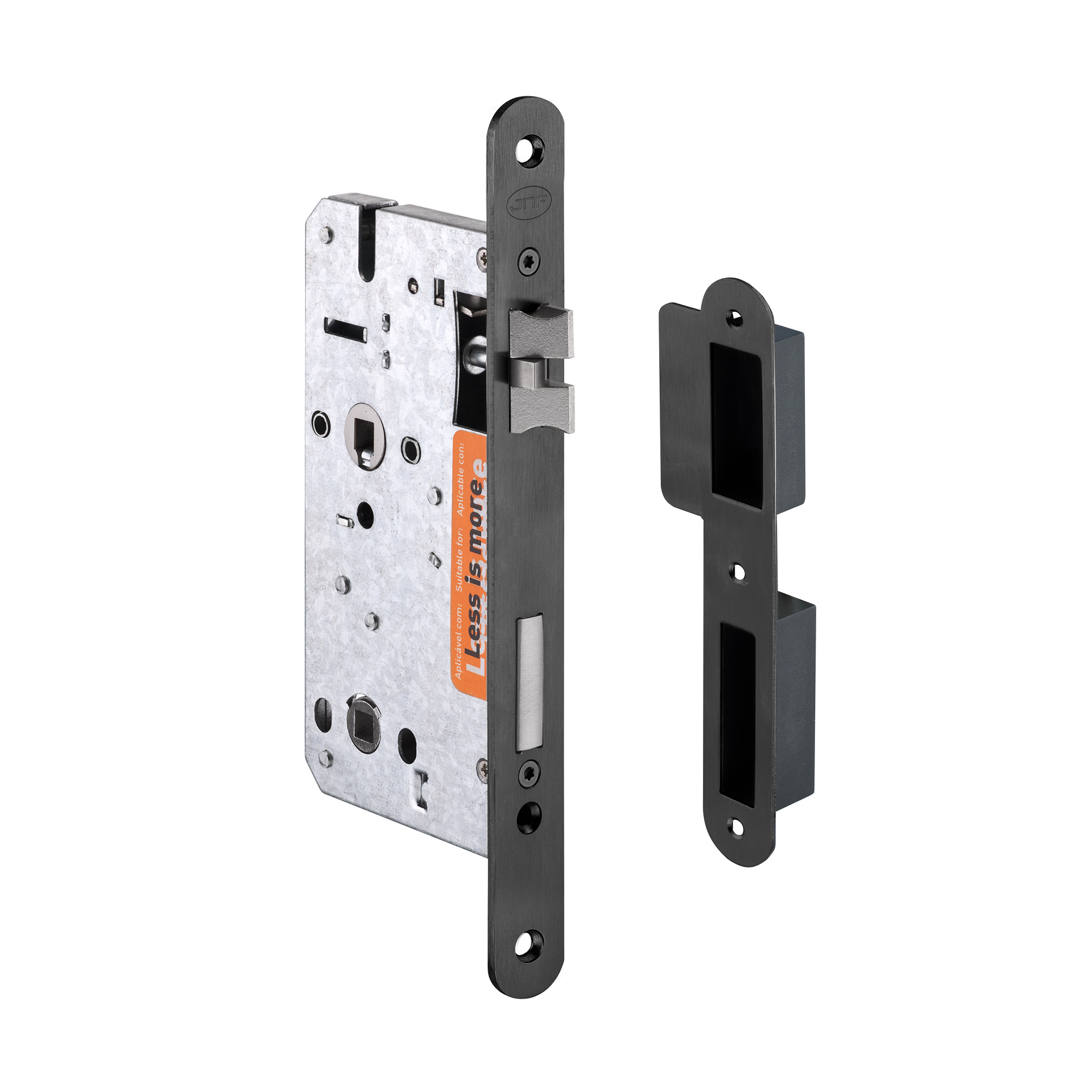 WC LOCK WITH RED. T. BLACK IN.20.896.R.TB