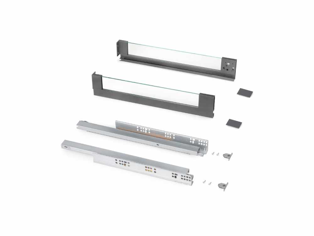 VERTEX GLASS DRAWER 40KG 93 450 ANTRACITE 3130035