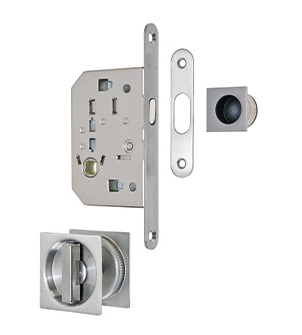 FECHADURA P/PORTA CORRER INOX 2849-16