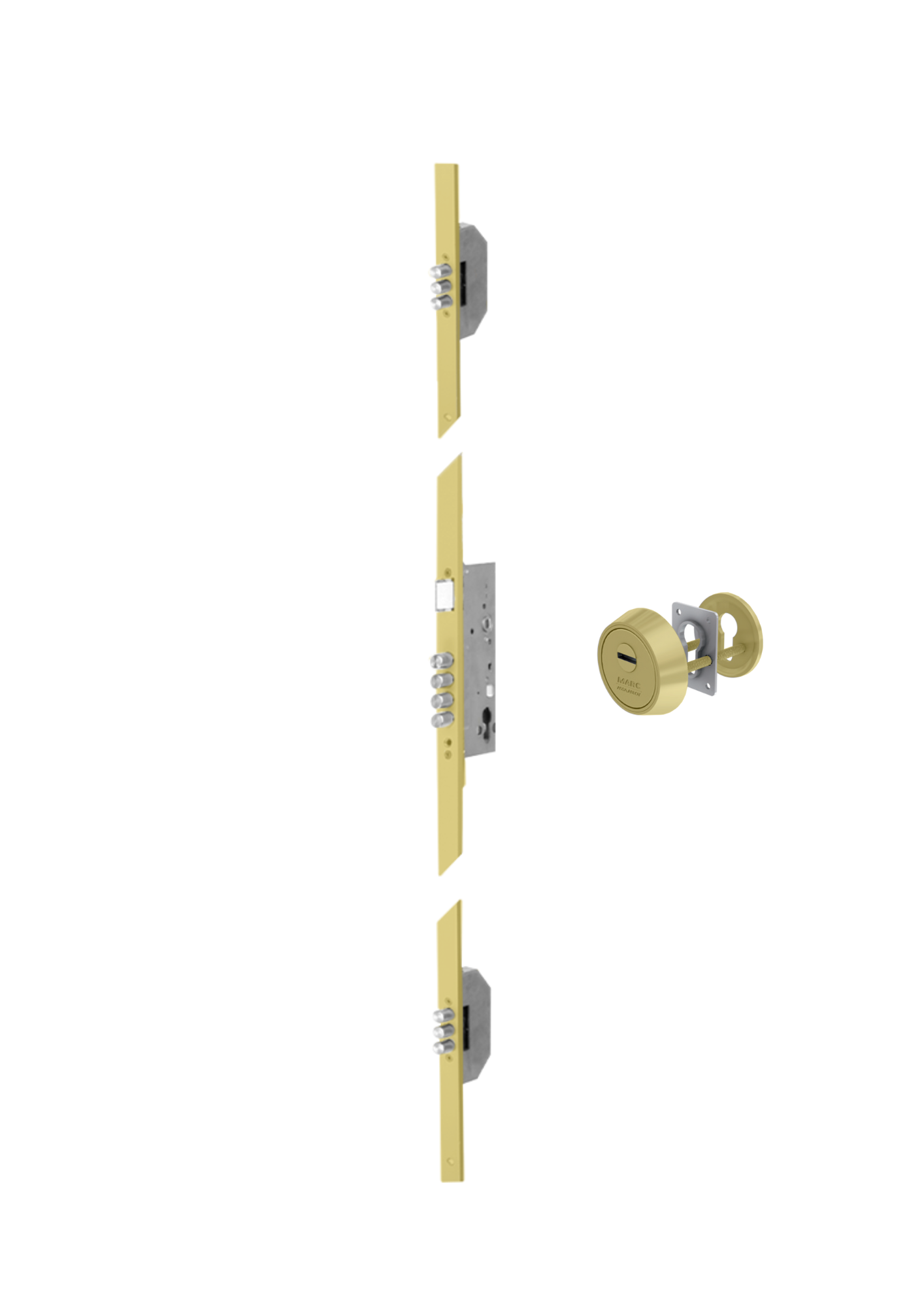 FECHADURA SEG. 3PONTOS 763 LATONADA