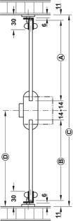 VARETA P/ FECHADURA 2.5MT Ø6MM- DESENHO TÉCNICO