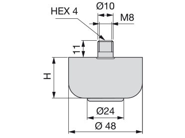 Nivelador Ø48