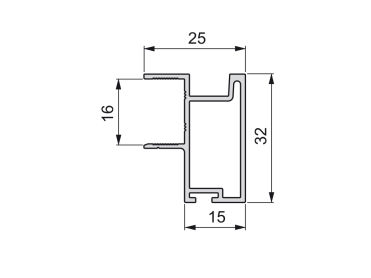 Perfil Puxador SHARP 16