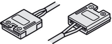 Cabo de ligação com clip para fita LED 8 mm 12V