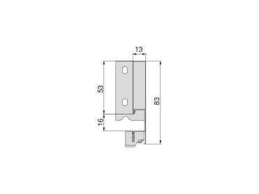 Gaveta Vertex H83mm c/ amortecedor