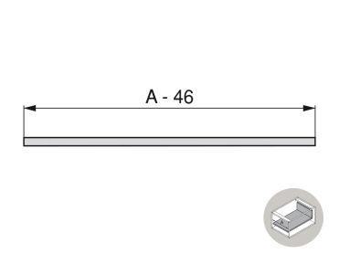 Cerco frontal para gaveta interior Vertex H178