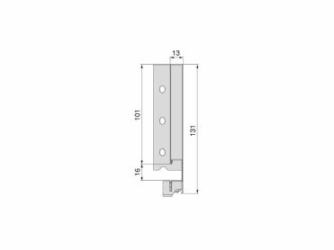 Gaveta Vertex para vidro H131