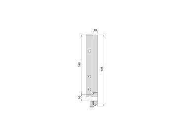 Gaveta Vertex para vidro H178