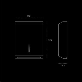 Dispensador de toalhas de papel IN.60.555 O Ferrolho