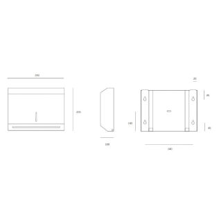 Dispensador de toalhas de papel IN.60.556 O Ferrolho