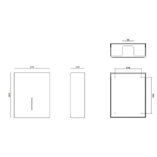 Dispensador de toalhas de papel IN.60.548