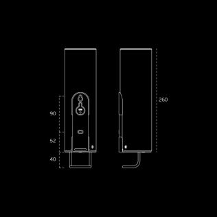 Dispensador manual de parede IN.60.490.L O Ferrolho