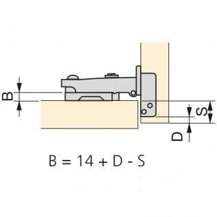 DOBRADIÇA X95- DESENHO TÉCNICO